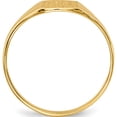 thumbnail image 3 of 14K Yellow Gold 6.5X7.0mm Closed Back Signet Ring (Size 6) Made In United States rs356, 3 of 6