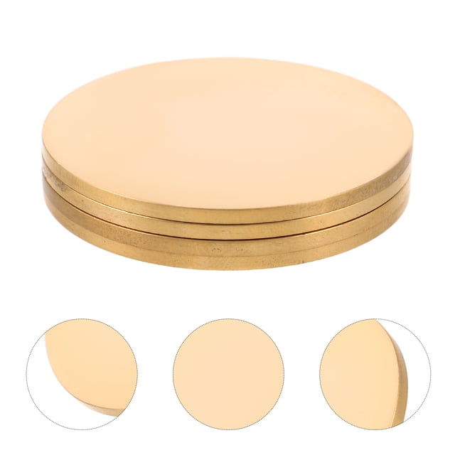 GAXIRE 4Ud Placas De Cobre Dorado Para Estampado Manual Uso Múltiple En Proyectos Creativos