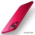 thumbnail image 1 of Pour iPhone 14 15 16 Étui Rigide Antichoc Légère Ultra Mince Mate pour APPLE iPhone 16 15 14 Pro Max Plus Étui Simple Rouge pour iPhone 15 Pro, 1 of 6