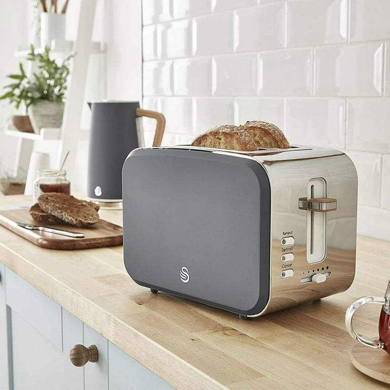 Saltonundefined Nordic Toaster 2 Slice, 3 Modes with 6 Power Settings, Slim  Scandinavian Design Runs on 900 Watts, Matte Cotton White - Bed Bath &  Beyond - 37523632
