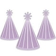 thumbnail image 7 of Big Dot of Happiness Purple Stripes - Cone Happy Birthday Party Hats for Kids and Adults - Set of 8 (Standard Size), 7 of 7