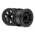 thumbnail image 1 of HPI Racing HPI113337 Roue de Camion Fendue 8 - Noir&44; 2 Pièces, 1 of 1