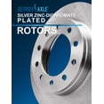 thumbnail image 6 of Detroit Axle - Front Brake Kit for 2004 2005 Volkswagen Passat, 11.34'' inch Disc Brake Rotors Ceramic Brake Pads w/ Hardware Replacement, 6 of 7