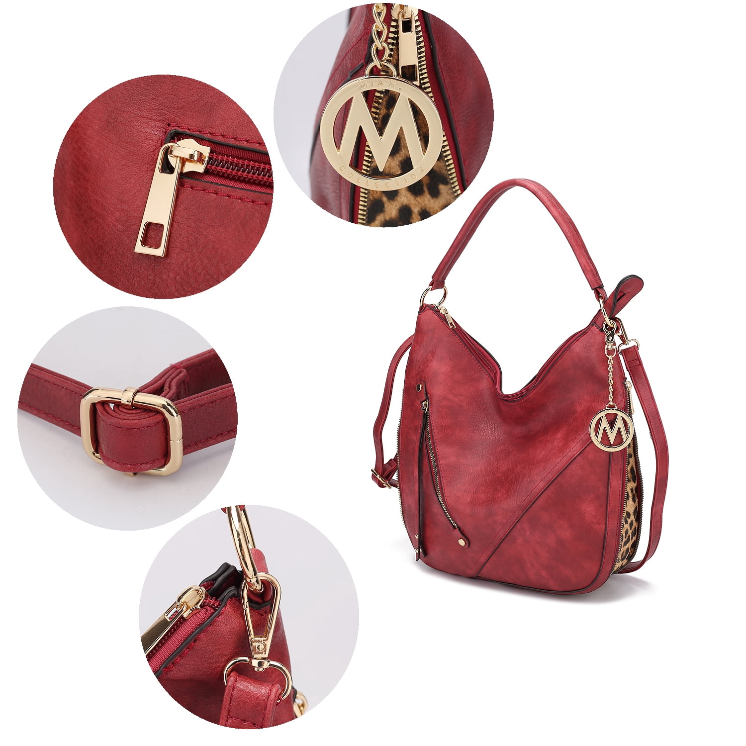MKF Collection Lisanna Women's Hobo Bag, Sleek Shoulder Purse Handbag by Mia K - Mustard