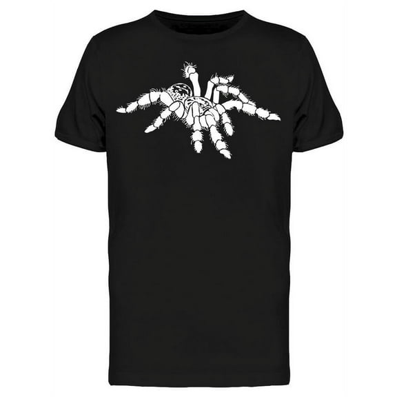 Smartprints Mens Graphic Tee - Hairy White Tarantula - Regular Fit 100% Cotton