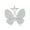 White, variant on Womens or Girls Sterling Silver Butterfly Cocktail Ring With CZ Stone | Birthstone Jewelry Gift for Her Birthday | Wedding | Anniversary