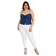 thumbnail image 5 of Blusa de mezclilla Zenobia Talla Extra 11565 Azul, 5 of 6