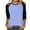 Blue 3/4 Sleeve Tshirts, variant on Htigea Women Raglan Sleeve Baseball T-Shirts Casual 3/4 Sleeve Crewneck Tops Loose Pullover Tunic Tees Blue,M