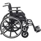thumbnail image 3 of Silla de ruedas Drive Medical Viper Plus GT con reposabrazos universales, reposapiés abatibles, asiento de 40,6 cm, armazón verde oscuro y tapizado negro., 3 of 5
