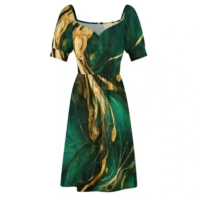 Forest Green and gold Dress dresses for women luxury designer party clothes dress for women summer beach outfits for women - Walmart.com Forest Green and gold Dress dresses for women luxury designer party clothes dress for women summer beach outfits for women - Walmart.com