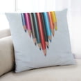 thumbnail image 1 of Ahgly Company Games Colored Pencils Indoor Throw Pillow, 18 inch by 18 inch, 1 of 6