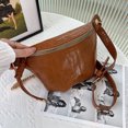 thumbnail image 1 of Bolsa De Hombro Bolso de pecho para mujer, diseño de cocodrilo a la moda, monedero de Color sólido para niñas (marrón) Tmvgtek Para Estrenar, 1 of 4