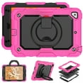 thumbnail image 6 of TECH CIRCLE Case for Apple iPad Mini (7.9") Tablet - [Built with Screen Protector] Heavy Duty Protection Rugged Case with Kickstand Portable Handle Drop Proof Cover, Rose, 6 of 10