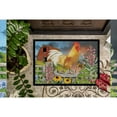 thumbnail image 3 of Yellow Rooster Greeting the Day Door Mat, 3 of 4