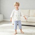 thumbnail image 5 of masbird Toddler Pajamas Cotton Kids Pajamas for Boys Girls Long Sleeve Pajama Set 2 Piece Snug Fit Pjs Set 6-12 Months 12-24 Months 2t 3t 4t 5t 6t 7t 8t 9t Children(Blue,13-15 Y), 5 of 7