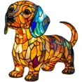thumbnail image 2 of Dachshund Lamps - Retro Dogs Stained Resin Tabletop Night Light, Dog Series Art Night Light, 3D Cute Pet Dogs Themed Lamp Stained Glass LED Table Lamps, Fun Gift for Dog Lovers (A), 2 of 4