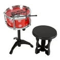thumbnail image 6 of Hey Play 10-Piece Full Toy Drum Set for Kids, Red, 6 of 8