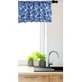 thumbnail image 3 of Ambesonne Ocean Window Valance, Marine Life Equipments, 54" X 12", Azure Blue White, 3 of 3