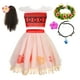 thumbnail image 4 of 2024 Little Girl Casual Moana Dress Role Playing Ocean Adventure 2 Fancy Vaiana Halloween Princess Costume Summer Clothing Frock, 4 of 5
