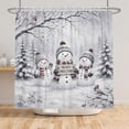 thumbnail image 6 of Tchckioa Waterproof Shower Curtain for Batnroom,Christmas Holiday Hooks Bath Curtain Decor,47x72 Inch, 6 of 6