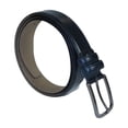 thumbnail image 5 of Men Navy Blue Genuine Leather Belt PIERO ROSSI Turkey Soft Full Grain #Navy-B, 5 of 6