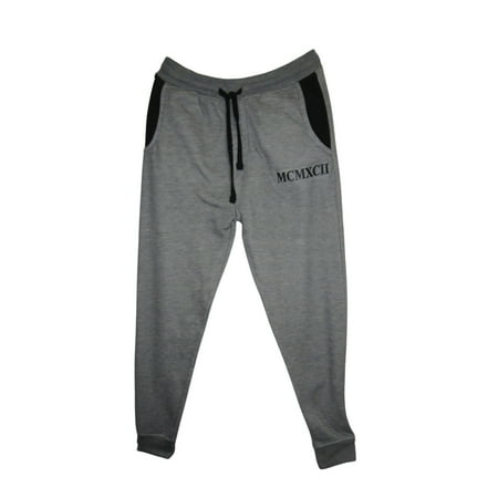 Men s Fleece Lined Jogger Draw String Sweat Pants Running Active