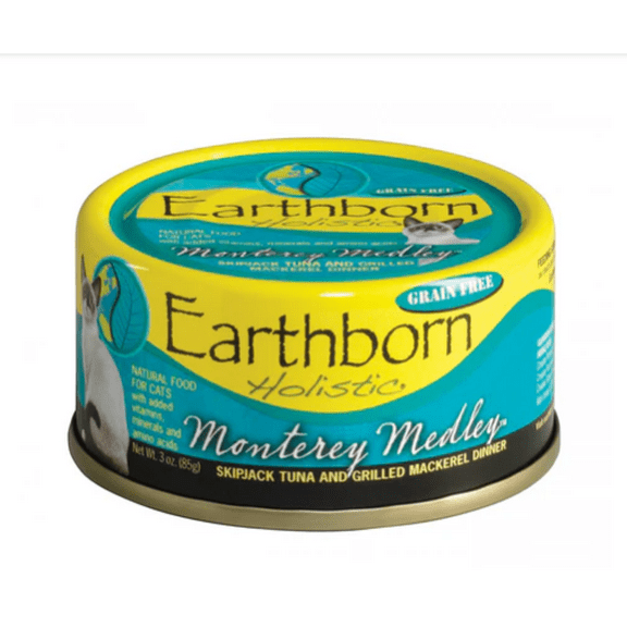 Earthborn Holistic Monterey Medley Grain Free Canned Cat Food 5.4oz, Case of 24