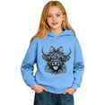 thumbnail image 4 of Kids Hoodie Toddler Unisex Long Sleeve Highland Cattle Print Sweatshirt Fall Pullover Tops, 4 of 8
