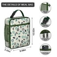 thumbnail image 3 of Rose Insulated Lunch Box Men Reusable Lunch Bag with Detachable Handle Lunchbox Office Travel, 3 of 6