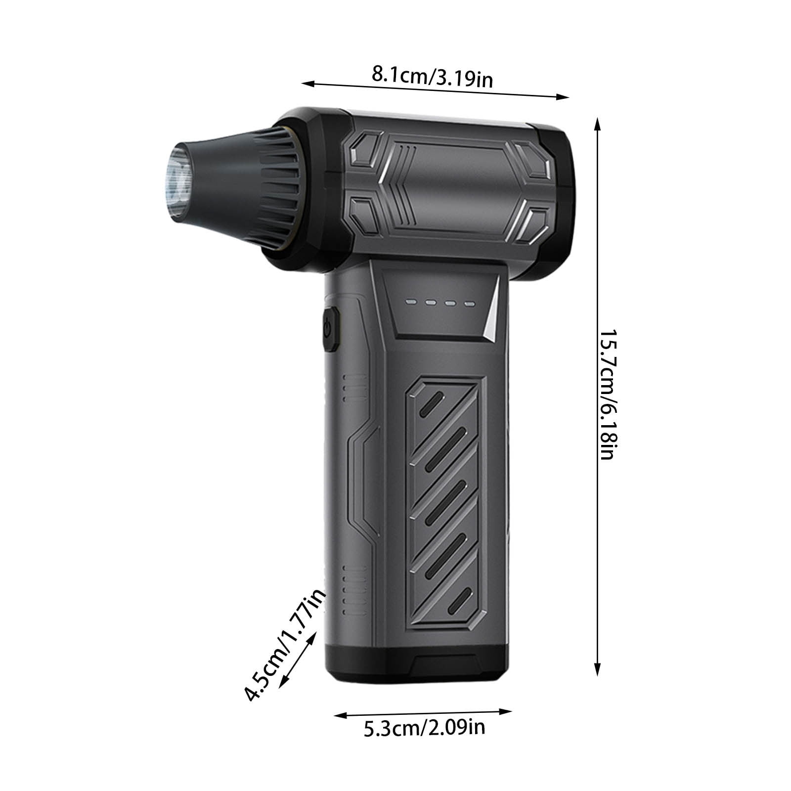 Rechargeable Compressed Air Duster - 130000RPM Cordless Electric Air Blower with 3 Speed Settings for Computer, Car & Home Cleaning