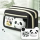 thumbnail image 1 of Estuche de gran capacidad para niñas y niños | Estuche escolar de lona con 9 compartimentos y organizador de malla para bolígrafos, lápices, borradores y rotuladores | Bolsa de papelería portátil y, 1 of 6