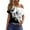 75#Dark Gray, variant on Summer Shirts for Women Off The Shoulder Short Sleeve Asymmetrical Neck Tops Criss Cross Blouses Gradient Print Clothes 2024 Beige XL