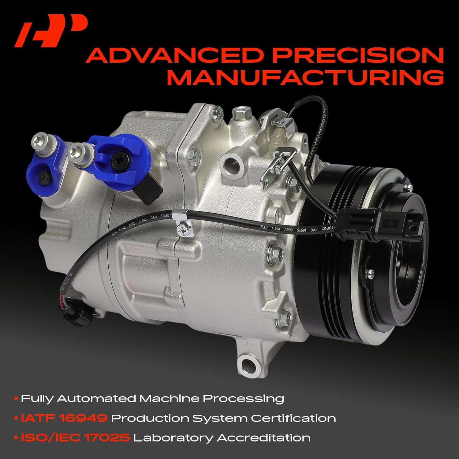 A-Premium Air Conditioner AC Compressor with Clutch Compatible with BMW E70 X5 2007-2010 L6 3.0L
