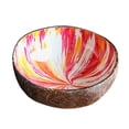 thumbnail image 1 of Lubelski Candy Bowls Compact Hand-Painted Coconut Shell Delicate Smooth Natural Bowls for Kids, 1 of 3