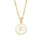 thumbnail image 1 of LUVCLS Collar de aleación Collar con letras inglesas Colgante circular 26 AZ Collar✨ F, 1 of 7