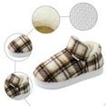 thumbnail image 5 of Checkered Booties Slippers for Women Warm Fleece Lined House Shoes Memory Foam Indoor Outdoor Plaid Fuzzy Boots, 5 of 6