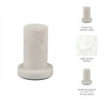 thumbnail image 5 of Modern Marble Candle Holder - Stone Taper & Pillar Holder for Home & Office Decor - Minimalist Elegant Design - Durable Handmade White Marble Accent for Table, Mantle & Living Room - 4" White, 5 of 11