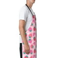 thumbnail image 3 of Lsque Haear Strawberry Waterproof Apron Chef Aprons for Men Heavy Duty Chemical Work Apron Extra Long Grilling Aprons with Adjustable Bib Apron, 3 of 9