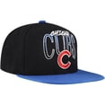 thumbnail image 3 of Men's Mitchell & Ness Black Chicago Cubs Rise Up Snapback Hat, 3 of 5