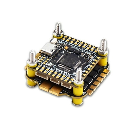 JHEMCU GF30F722-DUAL F7 Flight Controller Stack with RuiBet 60A 4-in-1 ESC – High-Performance FC/ESC Combo for FPV Racing & Freestyle Drones, OSD, Barometer, HD O3 Compatible