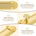 thumbnail image 3 of Uxcell Barrel Bolt Latch, Vintage Sliding Lock with Mounting Screws for Wooden Door Barn Fence Shed Window Gold 4 Inch, 3 of 7