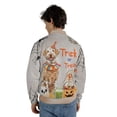 thumbnail image 5 of Trick or Treat Chesapeake Bay Retriever Funny Mummy Cosplay Pumpkin Candy Basket All Over Print 3D Baseball Jacket Chessie Dog Lover Bomber Jacket Softball - 12016, 5 of 6