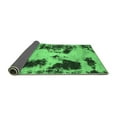 thumbnail image 2 of Ahgly Company Indoor Rectangle Abstract Emerald Green Modern Area Rugs, 2' x 4', 2 of 4
