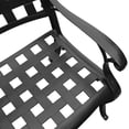 thumbnail image 7 of Outdoor Aluminum 5pc Square Black Patio Dining Set with Four Chairs, 7 of 7