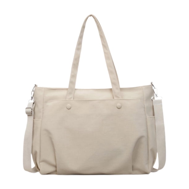 Bolso de hombro, bolso de moda para portátil, ideal para ir al trabajo, a universidad, de vacaciones, de o a playa. Beige