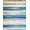Blue Beige, Pattern 5, variant on Design&I 8'x10' Washable Area Rug Vintage Front Distressed Scrollwork Border Door Entrance Throw for King Size Bedroom, Under Bed, Sleek Flatweave Pet Friendly