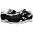 thumbnail image 1 of Reebok Men's Classic Nylon Fashion Sneaker Black/White 6604, 1 of 5