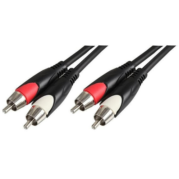 PULSE - Stereo RCA Phono Lead Black 2m