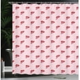 thumbnail image 3 of Ambesonne Pop Art Shower Curtain, Open Mouths and Tongues, 69"Wx84"L, Pale Pink Ruby and Dried Rose, 3 of 4
