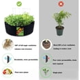 thumbnail image 3 of 100 Gallon Plant Grow Bag with Handles, Large Heavy Duty Fabric Grow Pot, Durable Breathe Cloth Planting Container for Carrot Onion, Gardening Outdoor, 3 of 7